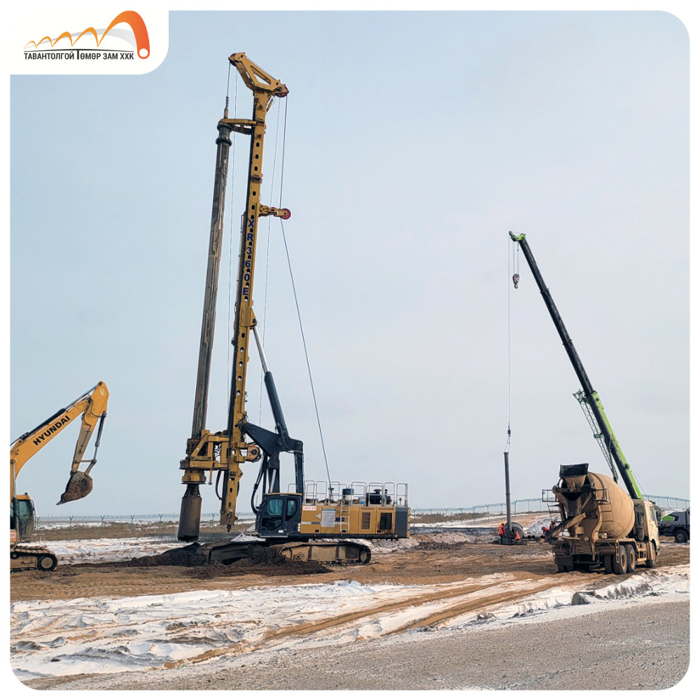 Гашуунсухайт-Ганцмод боомтын хил дамнасан төмөр замын төслийн барилга угсралт үргэлжилж байна